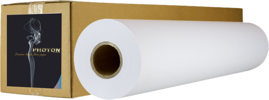 A roll of premium Photon gloss photo paper.